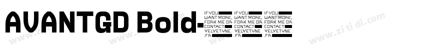 AVANTGD Bold字体转换